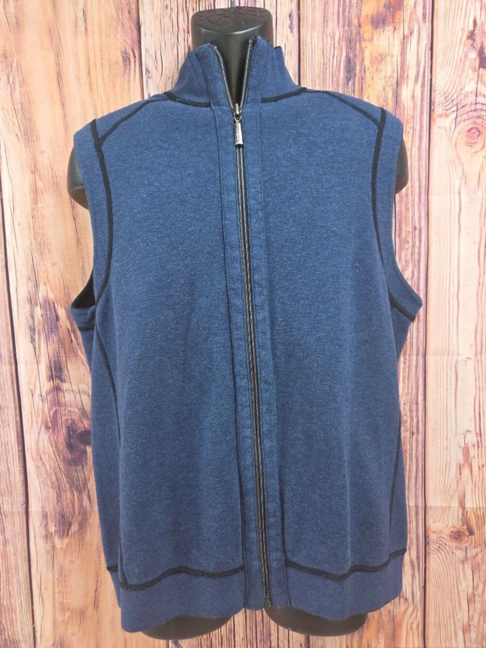 Tommy Bahama Mens Reversible Full-Zip Vest Size Large